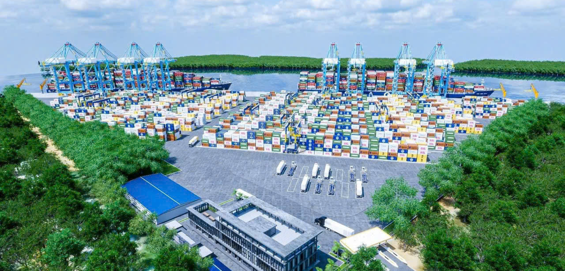 Thi công hạ tầng công nghiệp, cảng biển